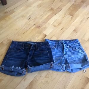 SET OF 2 AMERICAN EAGLE JEAN SHORTS